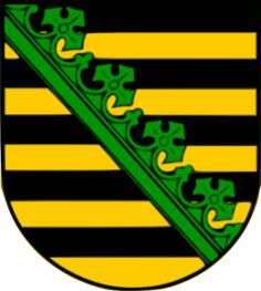 Vector graphics of coat of arms of Free State of Saxony