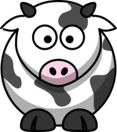 Vector image of moo cow