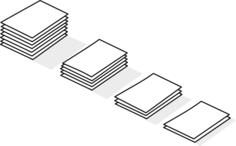 Piles of paper line art vector clip art