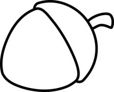 Nut line art vector clip art