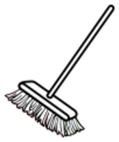 Vector clip art of simple broom