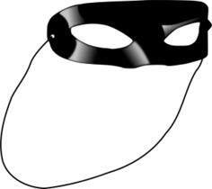 Lone Ranger mask vector illustration