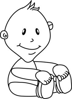 Baby boy vector image