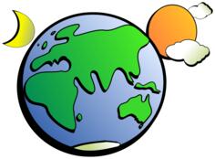 Cartoon vector clip art of Aussie earth
