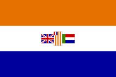 Vector drawing of flag Union of South Africa