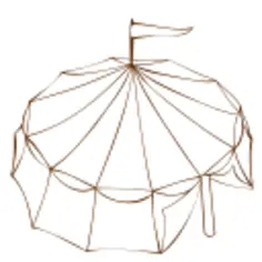 Vector drawing of Role Playing Game map symbol of a tent from a circus
