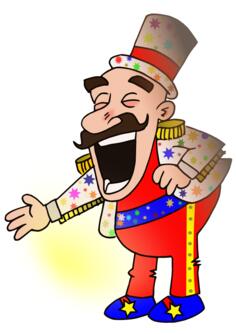 Circus chef vector drawing
