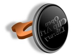 Vector drawing of imprint stamp