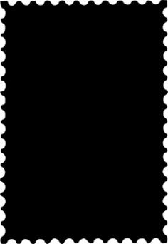 Vector image of postage stamp sign