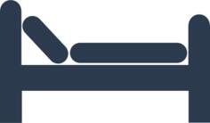 Vector illustration of simple bed