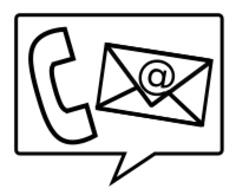Contact pictogram vector image