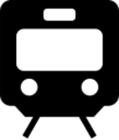Vector illustration of train pictogram