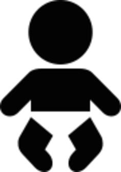 Baby pictogram vector clip art