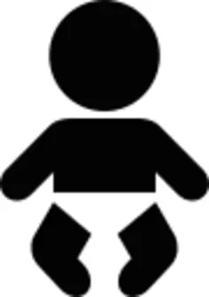 Baby pictogram vector clip art