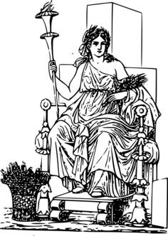 Demeter vector illustration