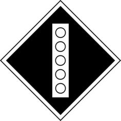 Permanent sign to raise the pantograph on the electric train carrivage vector image