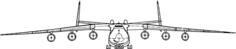 Antonov aircraft vector clip art