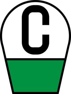 Russian railway portable sign filing of a whistle vector image
