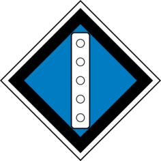Russian railway sign raise pantograph vector image