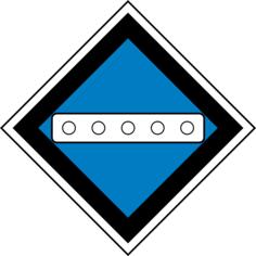 Russian railway sign lower pantograph vector image