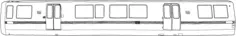 BART Train profile vector clip art