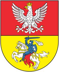 Vector drawing of coat of arms of Bialystok City