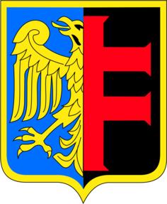Vector drawing of coat of arms of Chorzow City