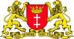 Vector graphics of coat of arms of Gdansk City