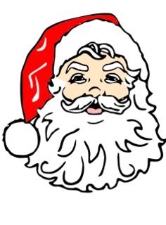 Santa with beard vector image
