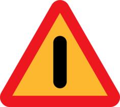 Dangers road sign vector illustration