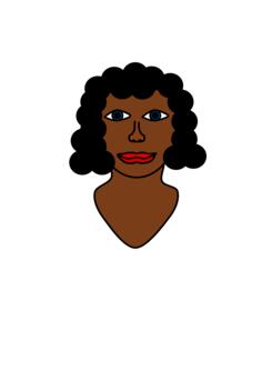 Afro-American woman's face vector image
