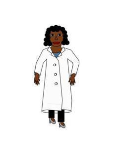 Lady scientist in heels vector image