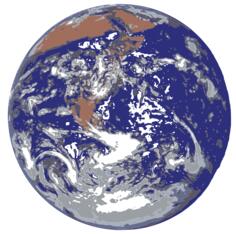Earth from space vector clip art