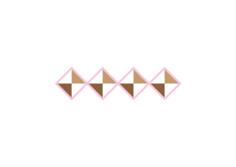 Vector illustration of diamond pattern with pink surround for border