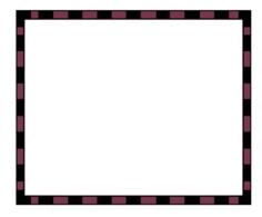 Vector image of burgundy and black rectangular border