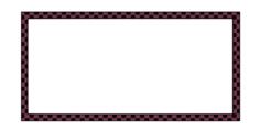 Vector clip art of purple and black checkered rectangular border