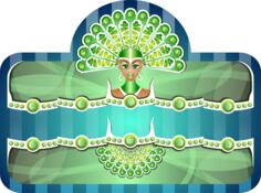 Royal peacock girl vector image