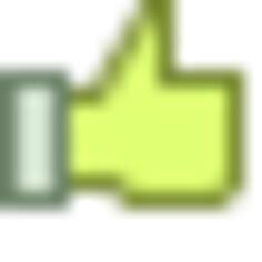 Pixel art thumbs up vector illustration