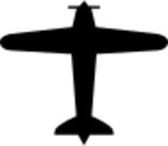 Pictogram for an airfield vector image