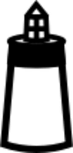 US National Park Maps pictogram for a lighthouse vector image