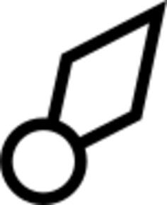 Nautical symbol for a buoy vector image