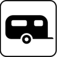 US National Park Maps pictogram for a campsite vector image