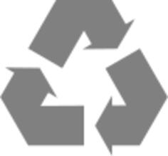 Vector graphics of grey recycle symbol