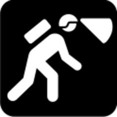 Pictogram for spelunking vector image