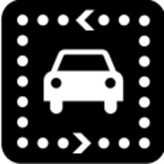 Pictogram for a driving tour vector image