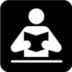 Pictogram for a library vector image