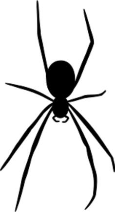 Silhouette vector image of single ant