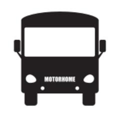 Motorhome silhouette vector clip art