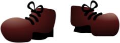Vector image of monster shoes