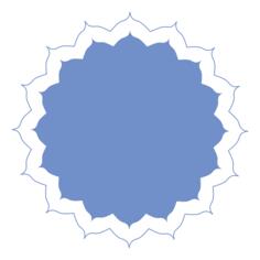 Decorative frame with stroked borderline vector drawing